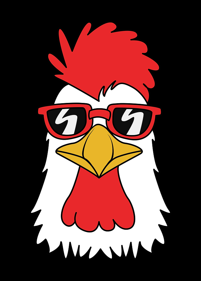 Chicken Wearing Glasses