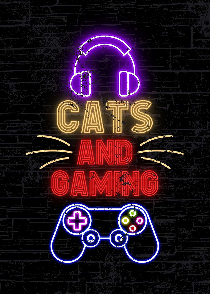 Cats and Gaming Neon