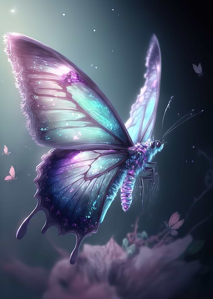 blue butterflies
