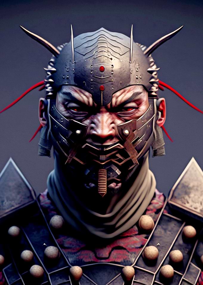 Samurai Oni Mask