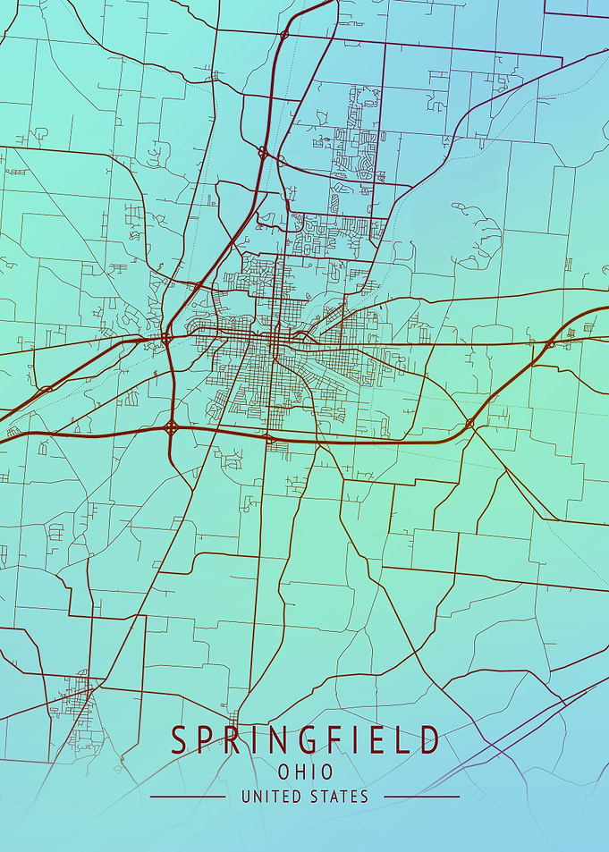 Springfield USA City Map