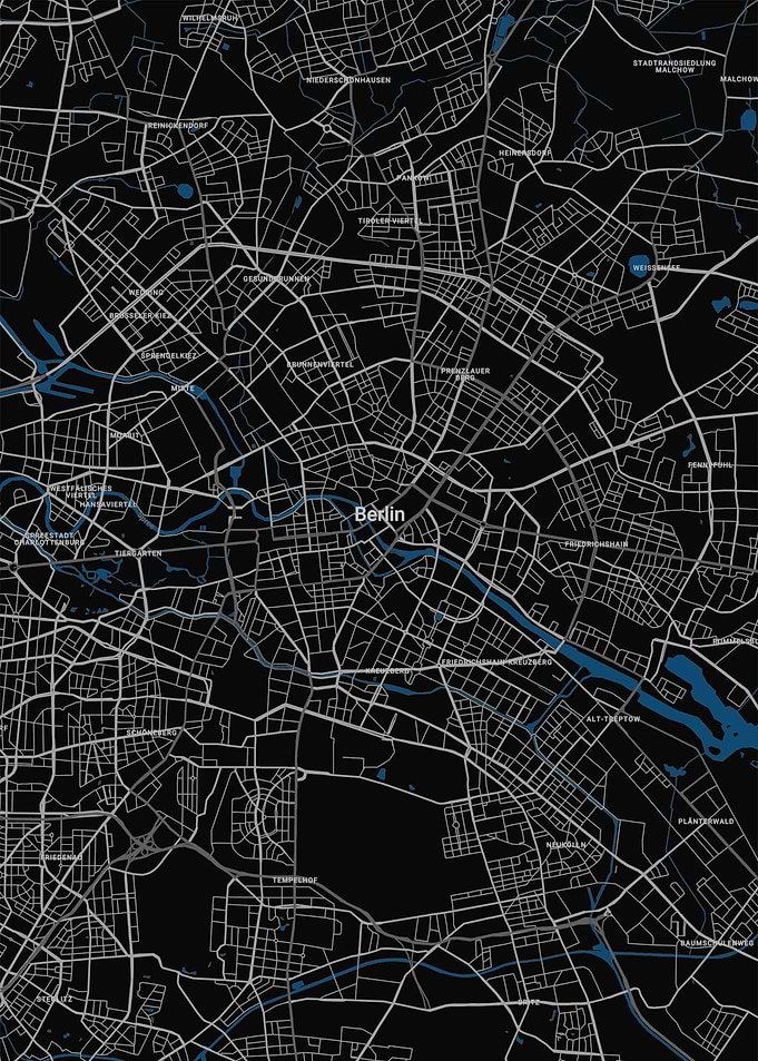Street map of berlin