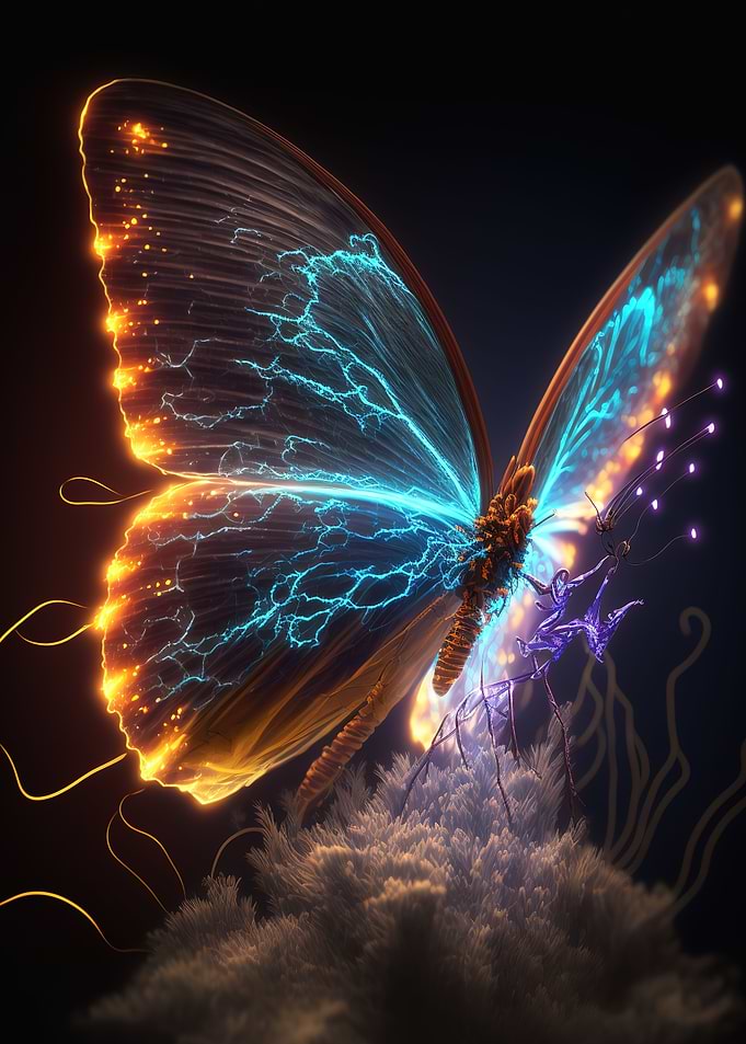 glow butterfly