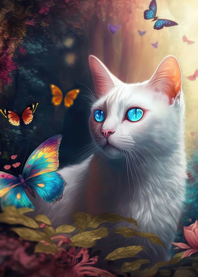 cat butterfly