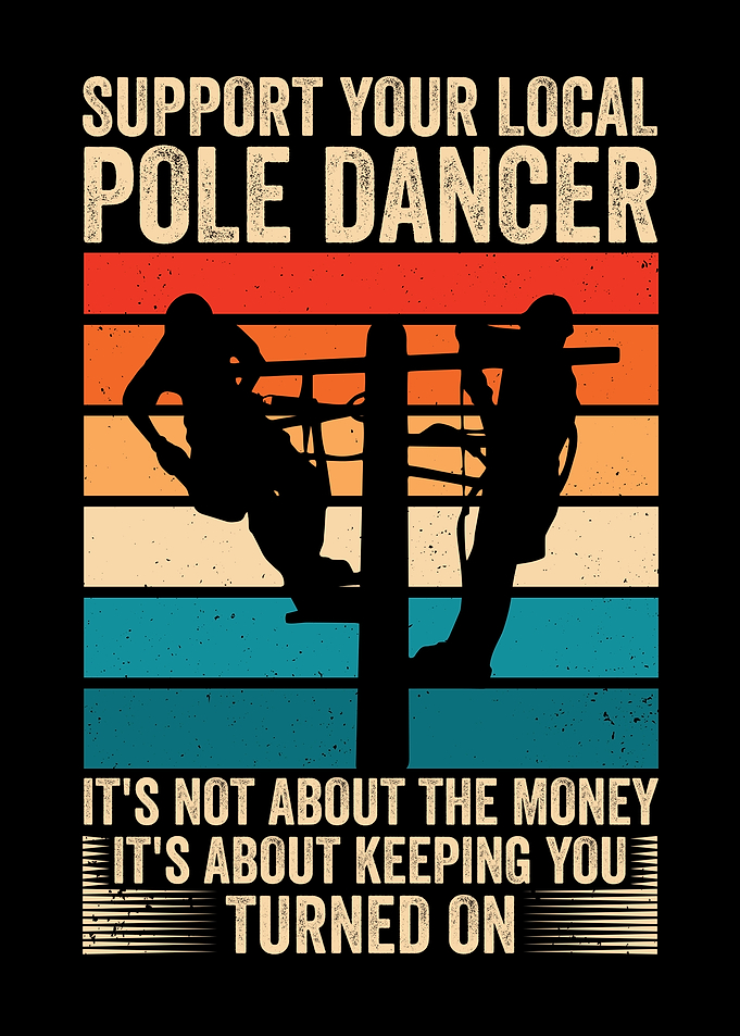 Pole Dancer Linemen Retro