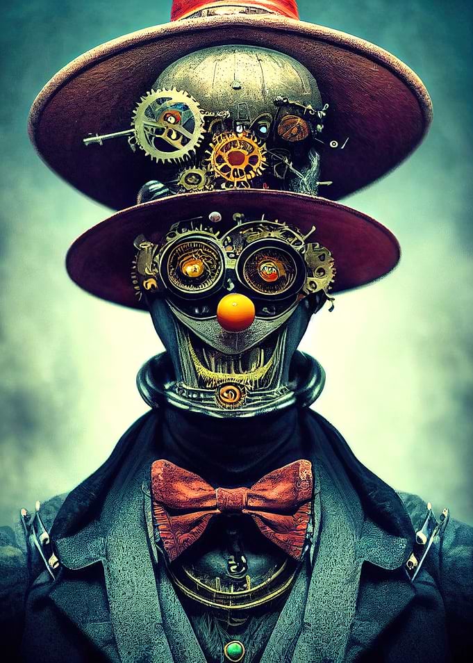 62 Steampunk Evil Clown