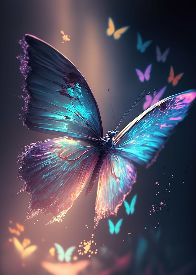 blue butterflies