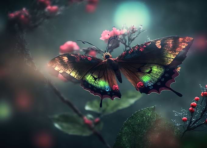 flower butterfly