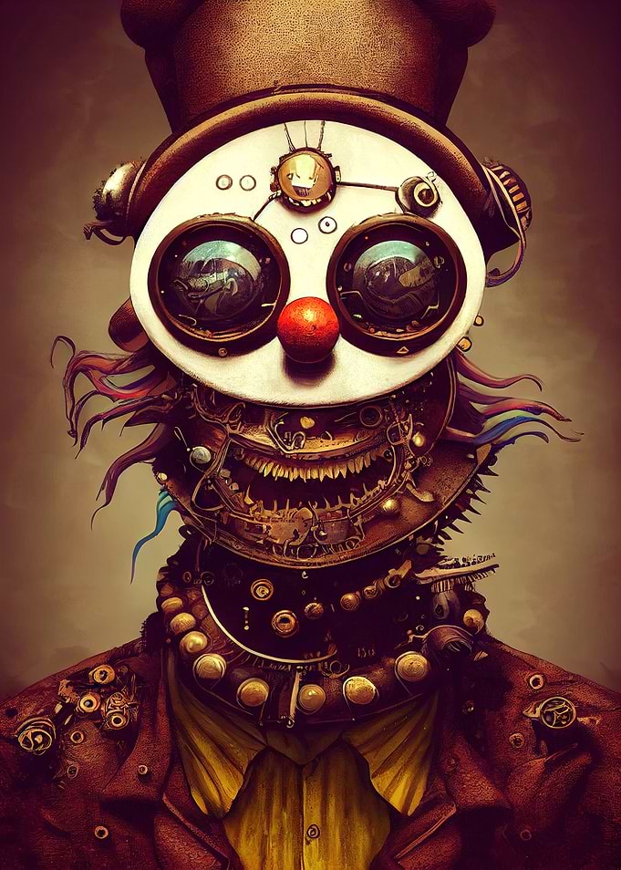 67 Steampunk Evil Clown