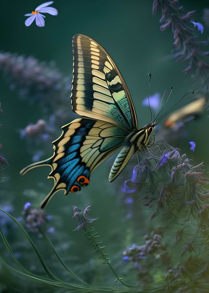 flower butterfly