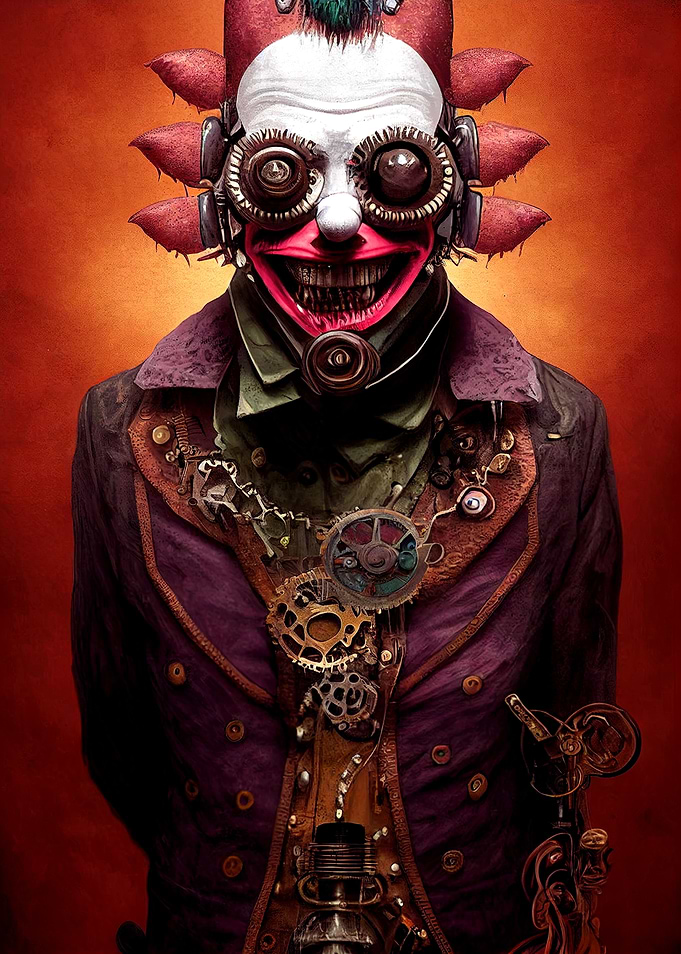 53 Steampunk Evil Clown