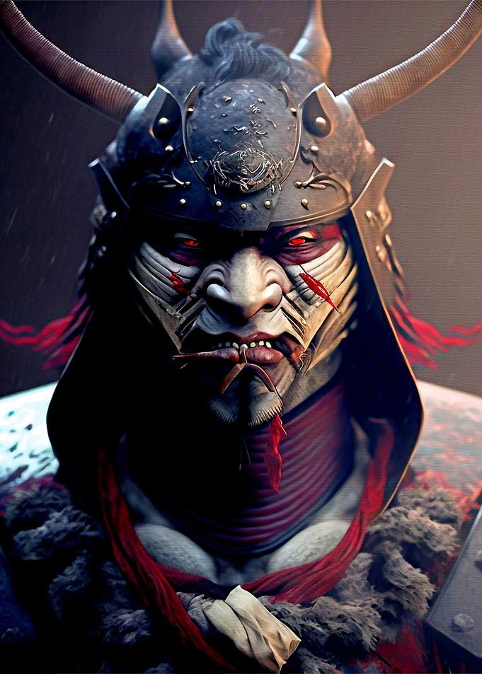 Samurai Oni Mask