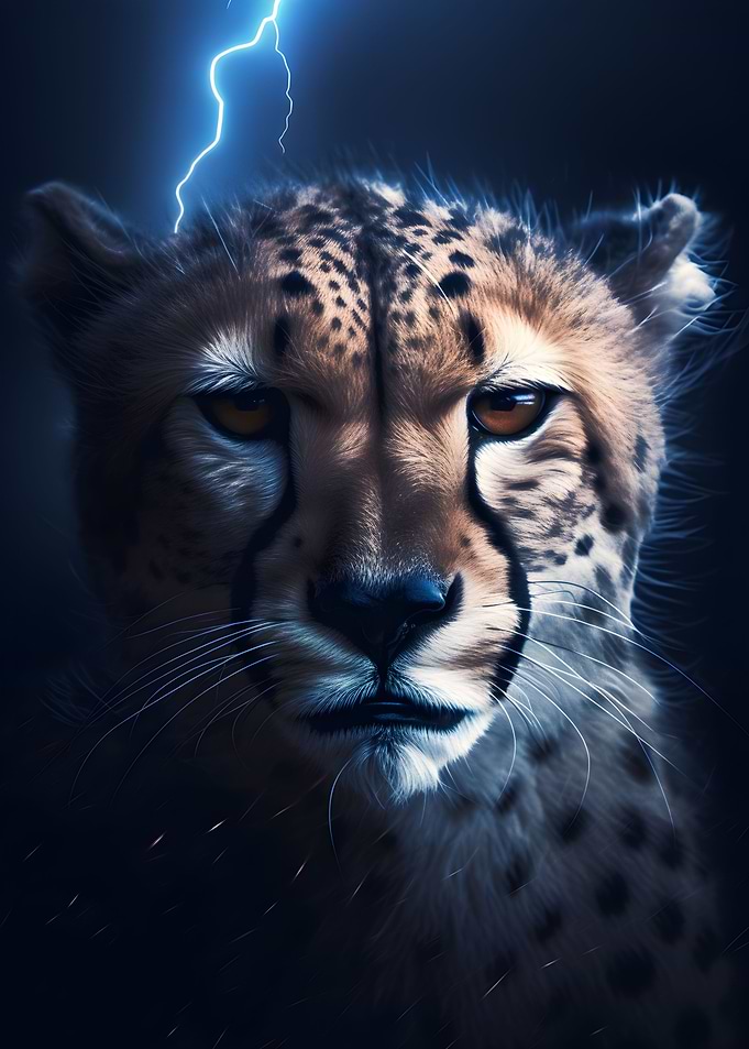 Fierce and Fast Cheetah