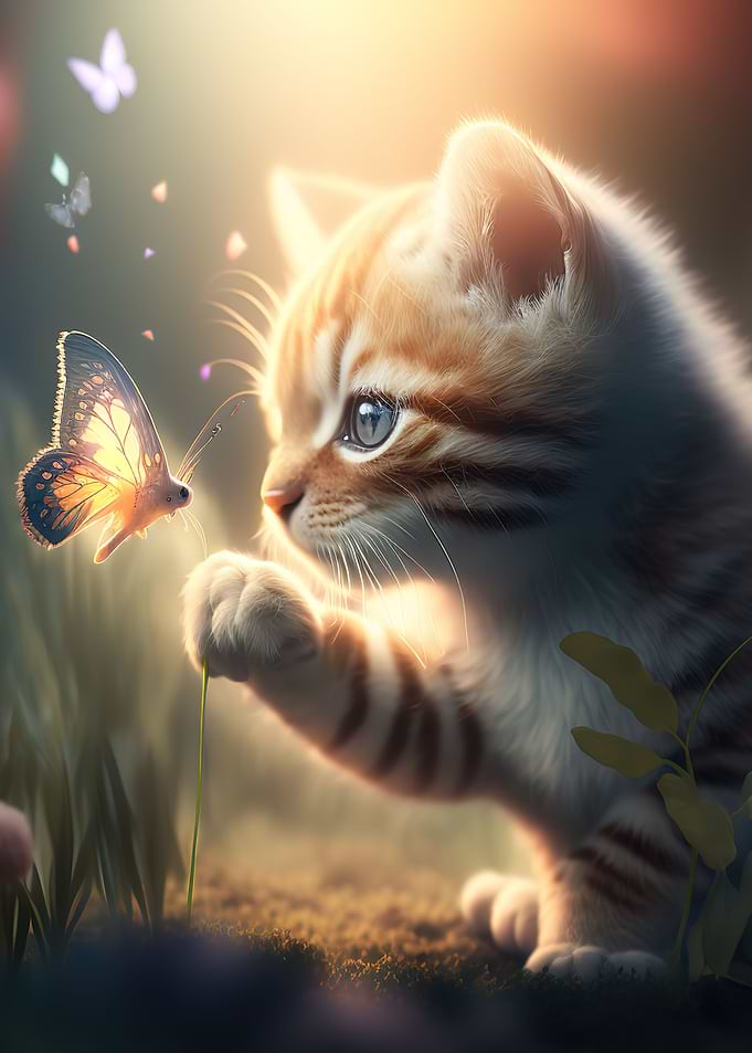 cat butterfly