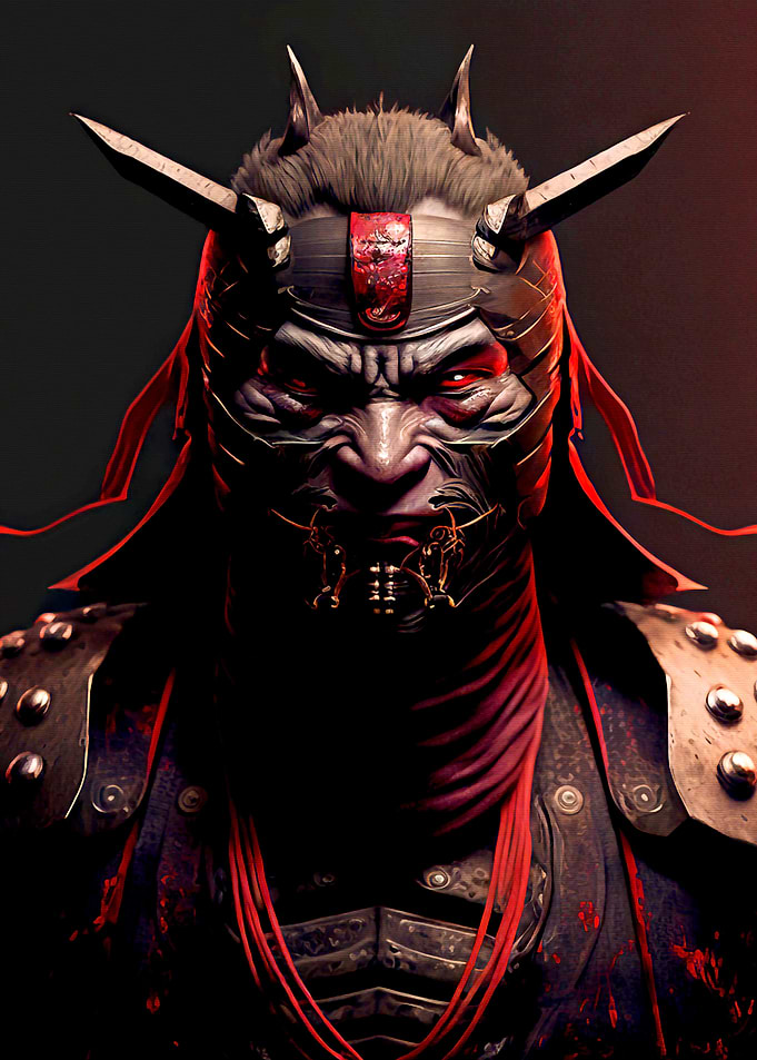 Samurai Oni Mask