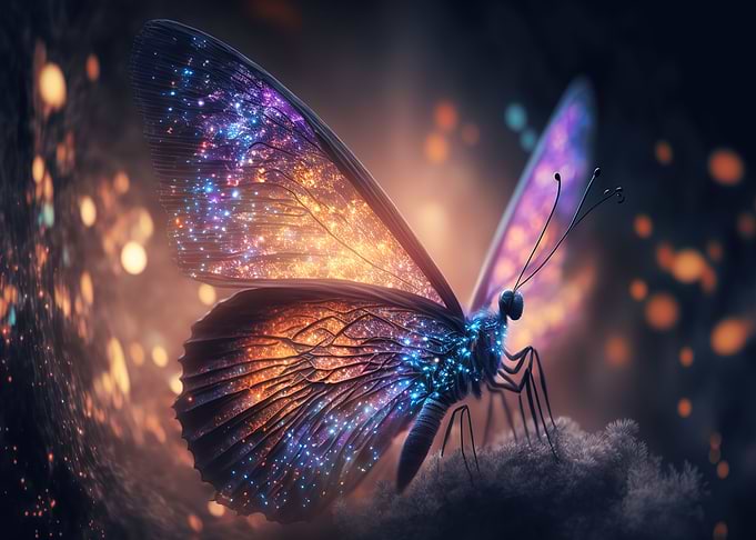 glow butterfly