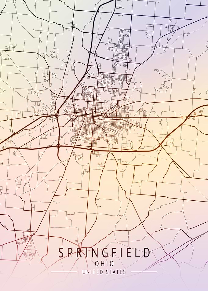 Springfield USA City Map