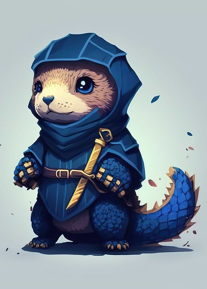 Otter Warrior Chibi