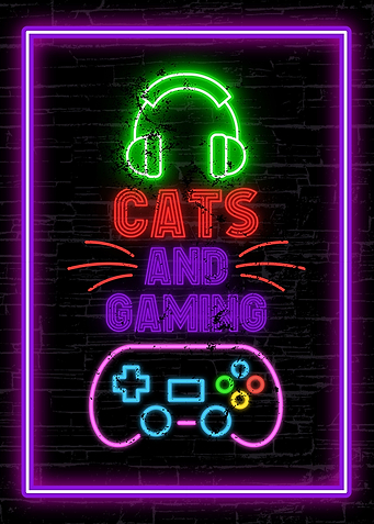 Cats and Gaming Neon