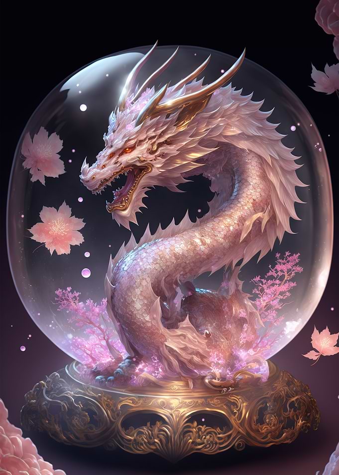 cherry blossom dragon