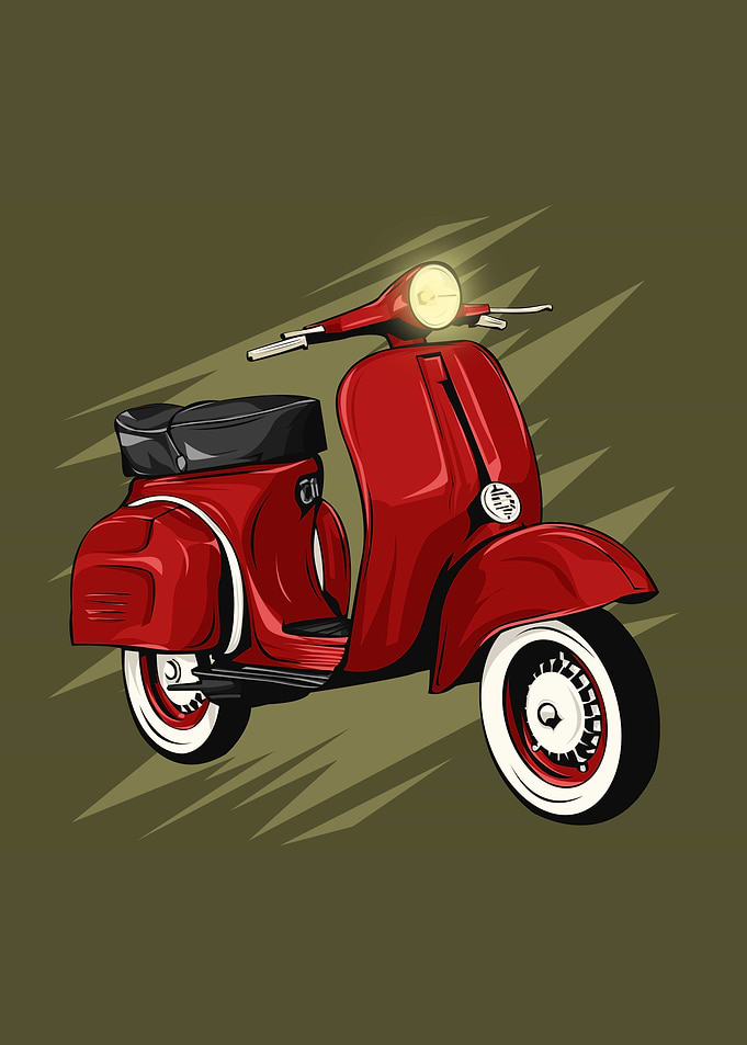 Red Vespa