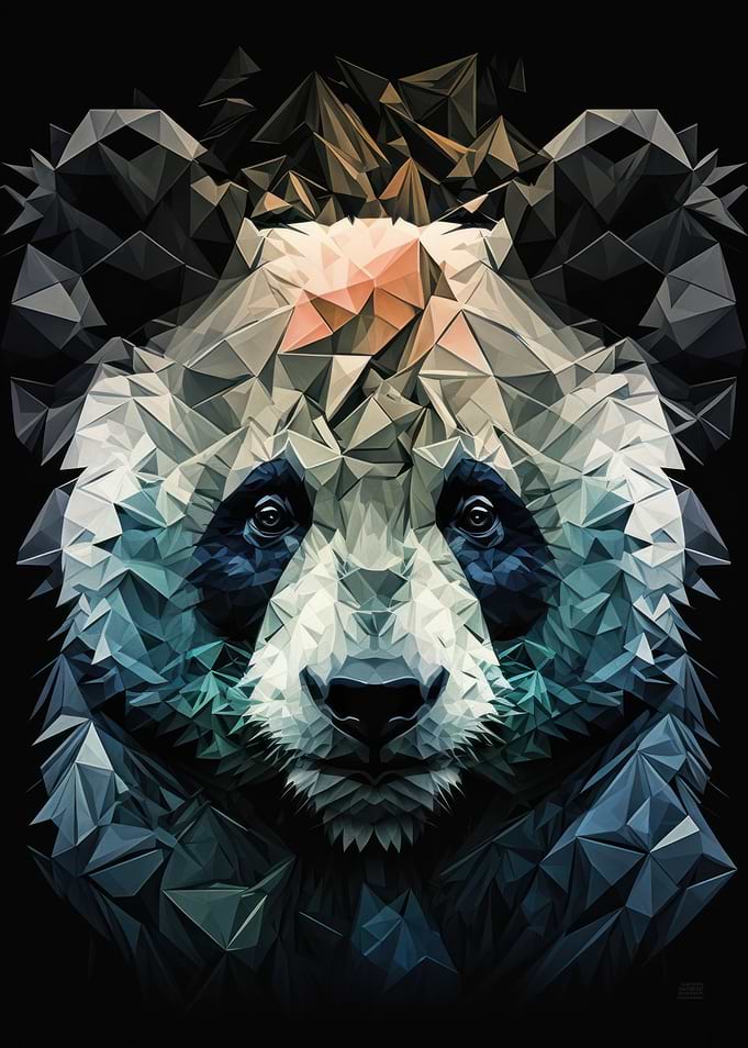 Abstract Geometric Panda
