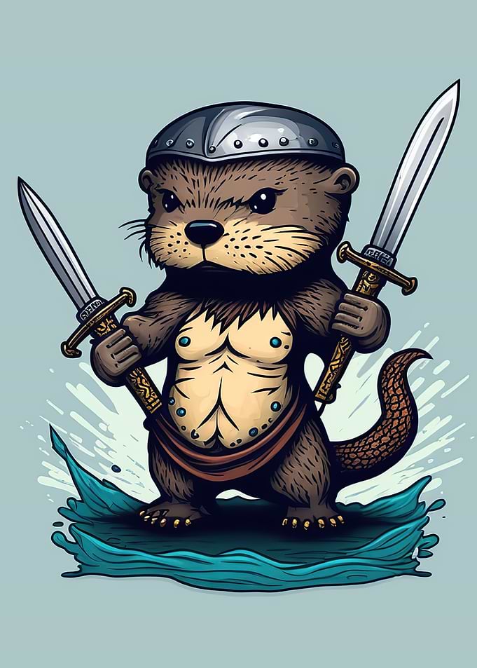 Otter Warrior Chibi