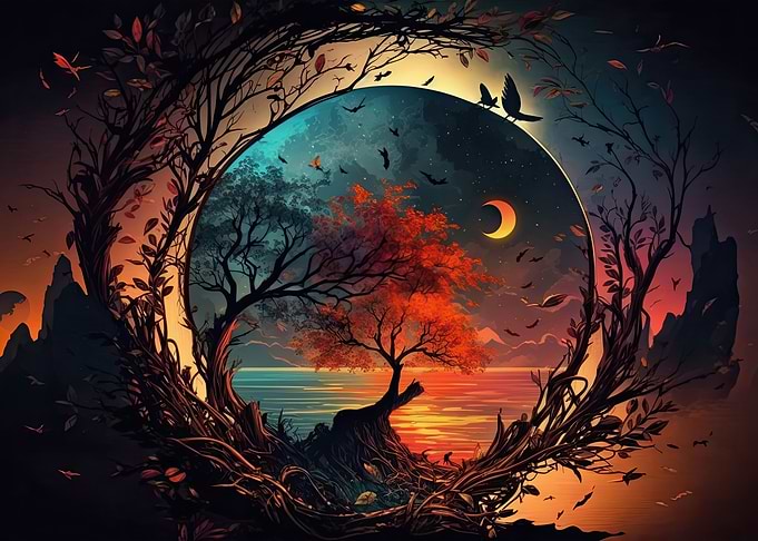 Fantasy Colorful Landscape