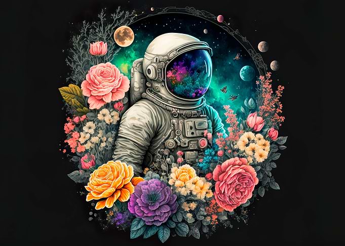 floral of and planets