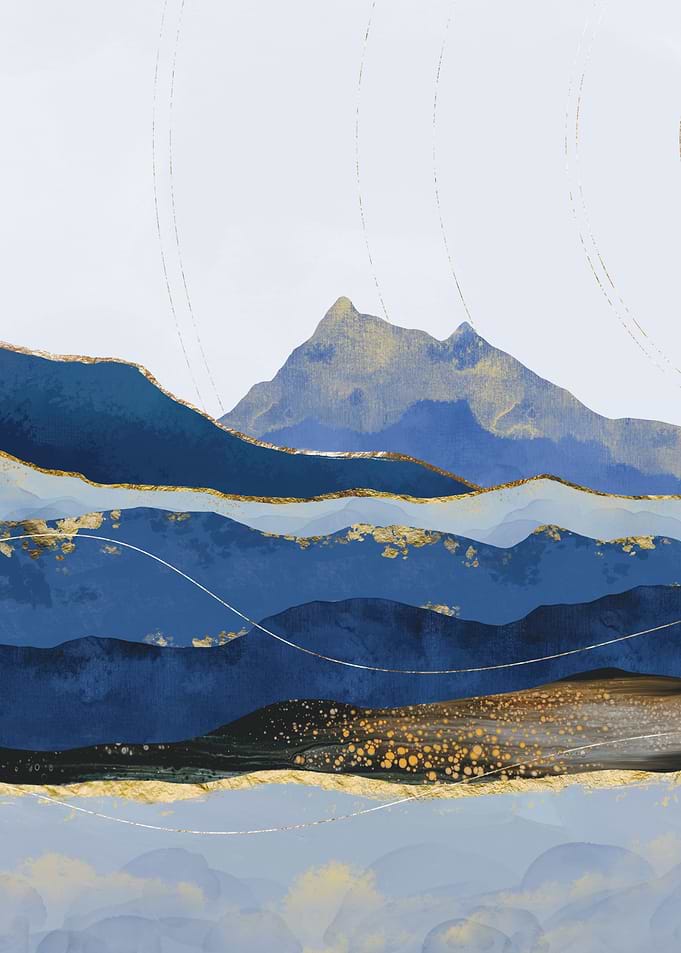 Abstract Resin Landscape