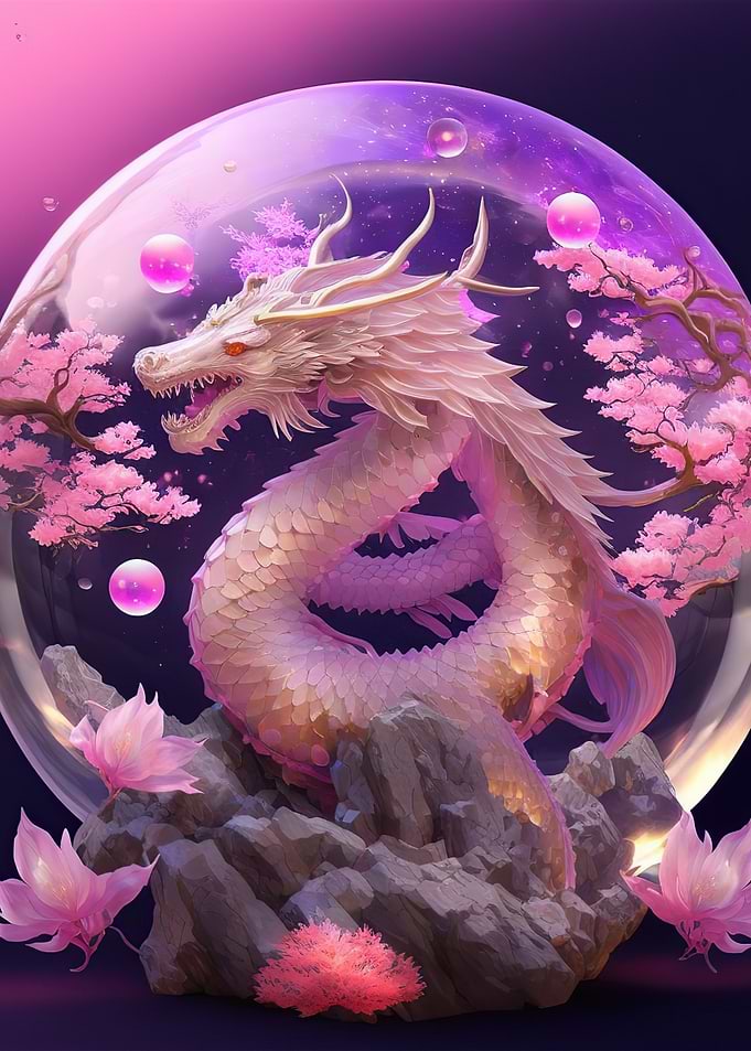 crystal chinese dragon