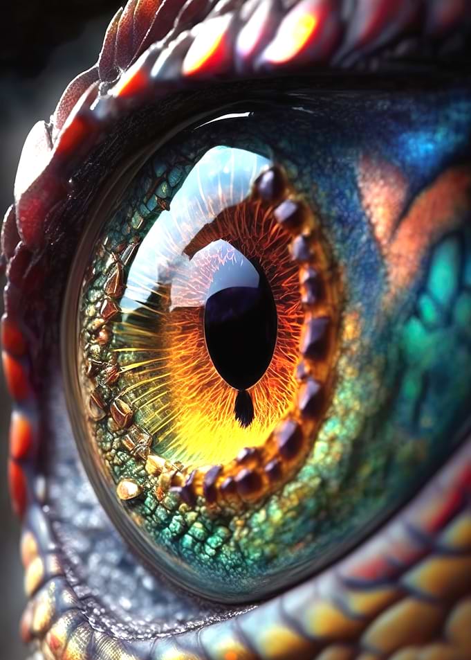 Colorful Dragon Eye
