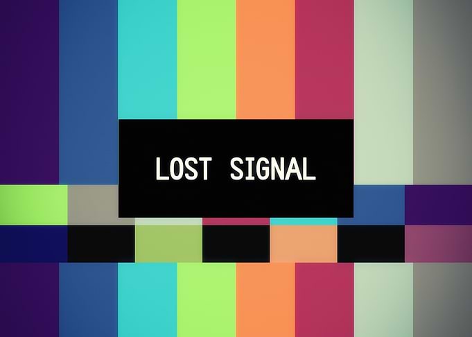 TV pattern amber lost sign