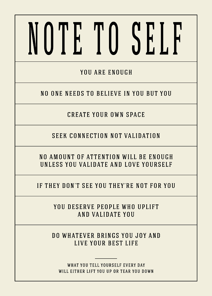 Note To Self