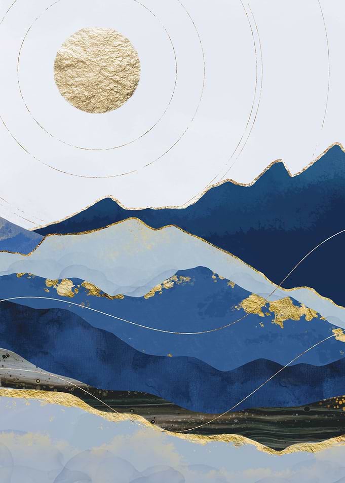 Abstract Resin Landscape