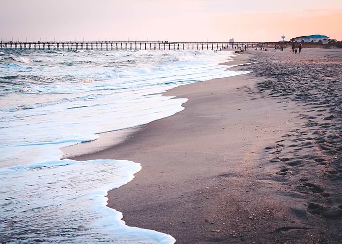 Sunset on the sand