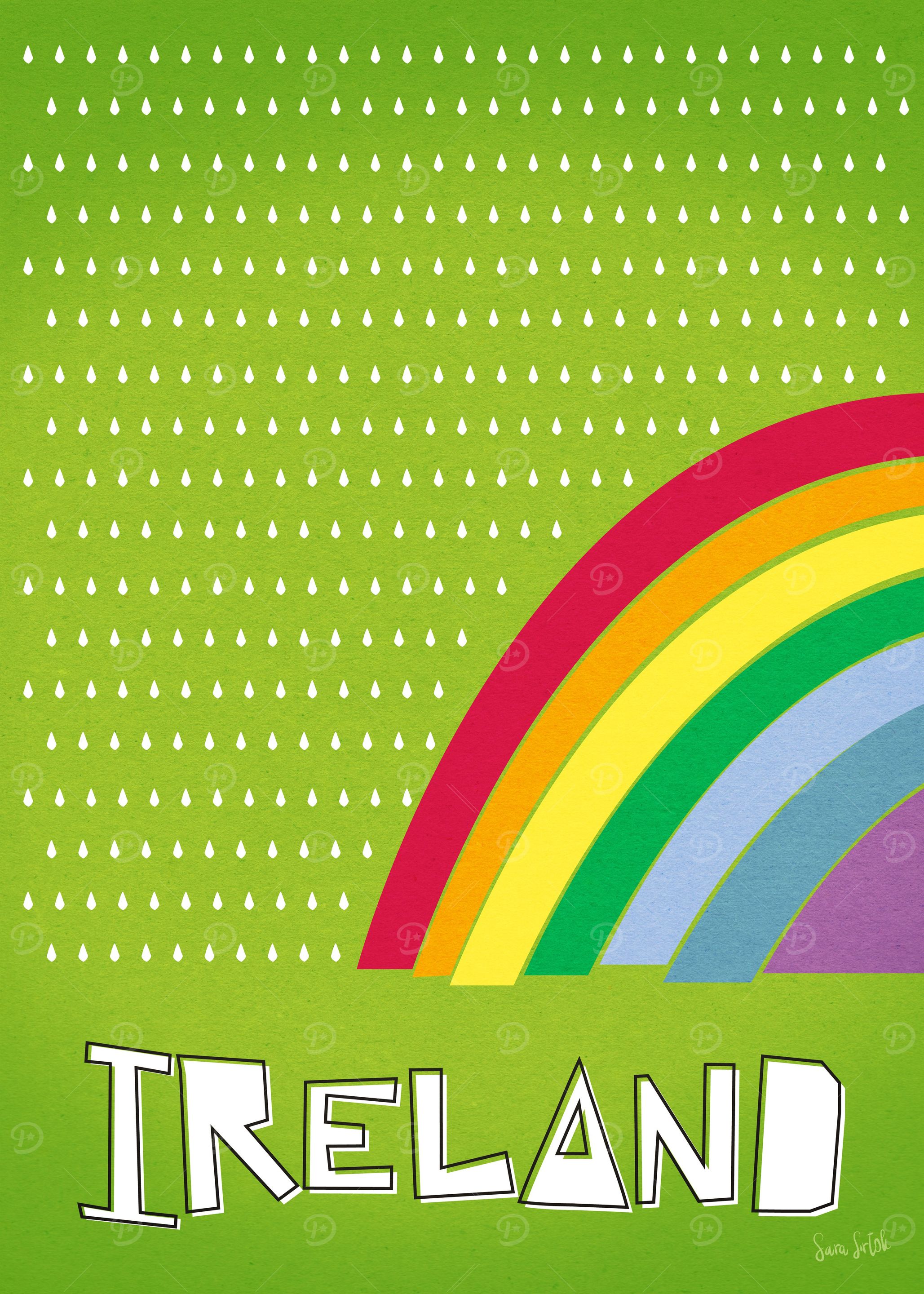 Irish weather rainbow