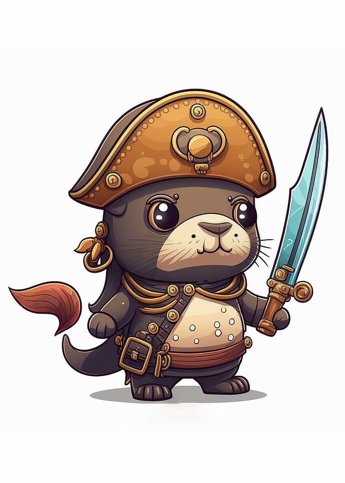 Otter Warrior Chibi