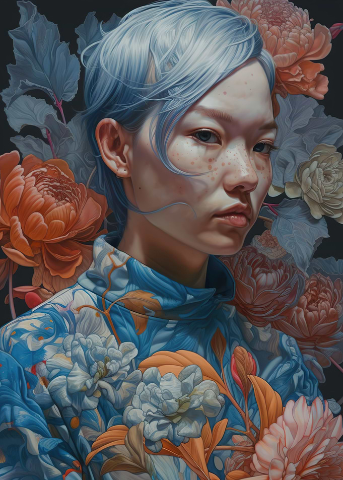 Hyperrealism Asian
