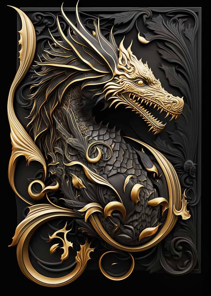 Dragon Golden Flame