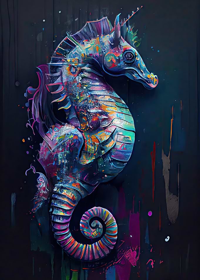 The Vibrant Seahorse