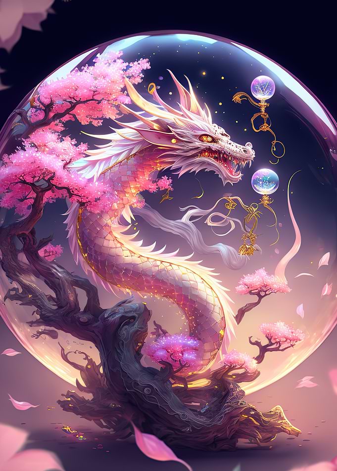 crystal chinese dragon
