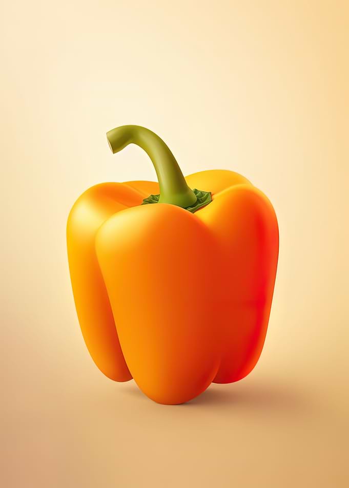 Orange bell pepper