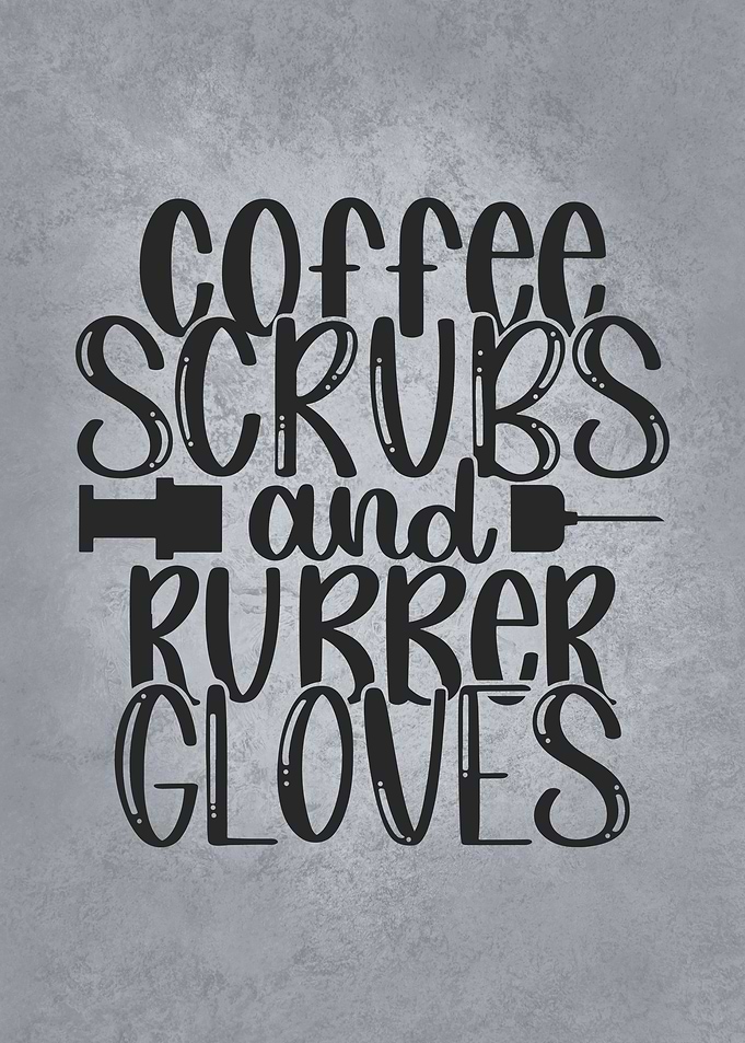 Coffee Scrubs Rubber Glove