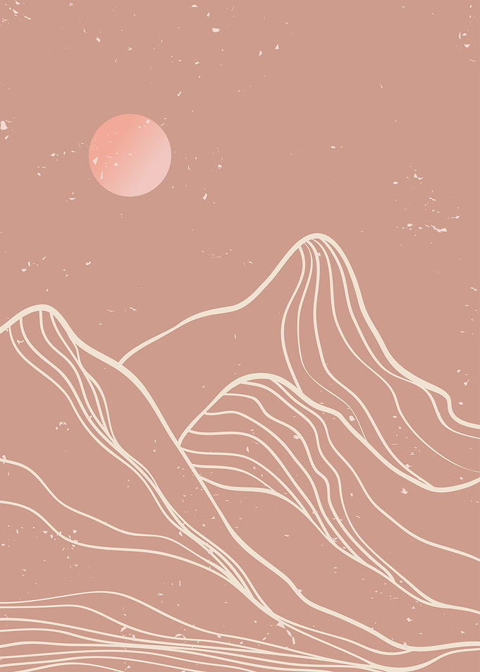 MOUNTAIN LINE ART