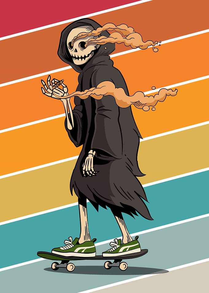 Grim Rider Skateboard