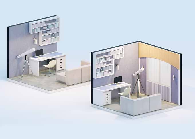 study room Orthographic