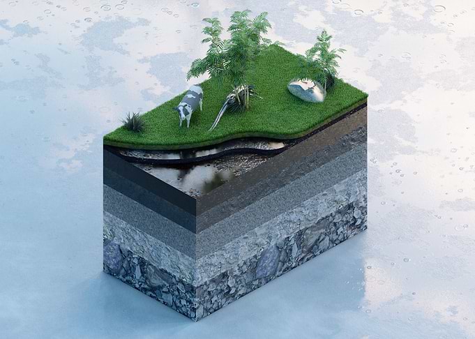 Piece of isometric land