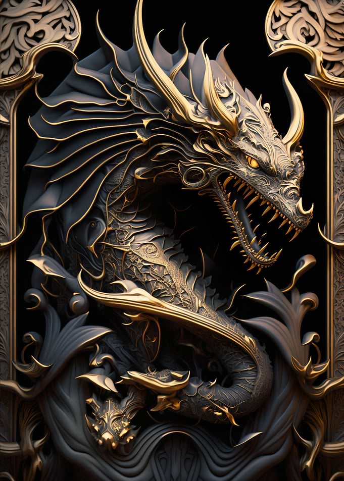 Dragon Emperor Art Deco