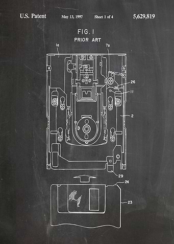 floppy disk patent 1997